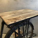 Fahrrad Tisch Mango Holz 2 Ablagen Konsolentisch 100 cm