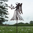 Deko Sternzeichen Jungfrau Metall Figur Bodenstecker