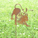 Deko Sternzeichen Löwe Symbol Gartendeko Metall