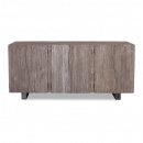 Sideboard recyceltes Holz Finish Vintage grau 200 cm