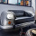 Oldtimer Auto Sofa Vintage Leder schwarz 158 cm