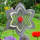 Blume Lilie 3d Windspiel Metall Blüte 21 cm