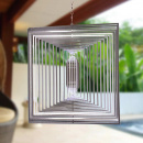 Metall 3D Windspiel Tetragon Gartendeko 15 cm