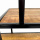 Raumteiler Mango Holz Regal Anrichte Alna Metall schwarz 115 cm