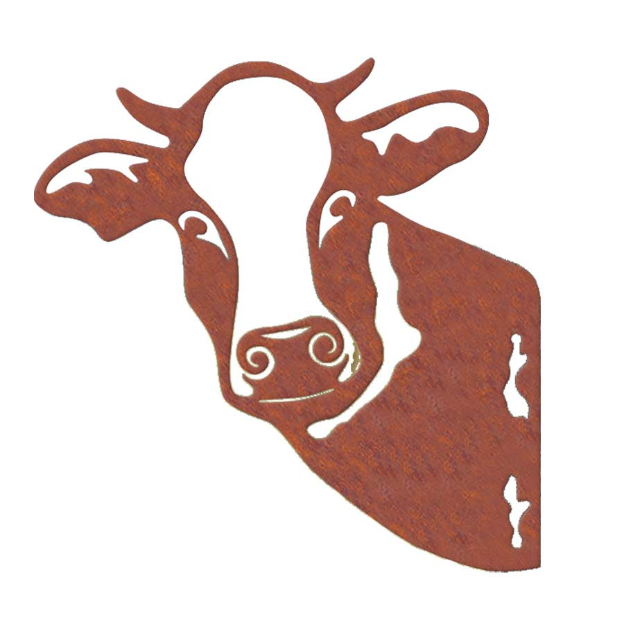 Personalisiertes Kuh-Metallschild, Metall-Kuh-Farm-Wandkunst