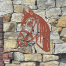 Garten Zaun Deko Pferd Metall Wandkunst 30 cm