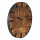 Wanduhr Vintage Holz Metall rund lautlos 30 cm