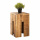 Sitzhocker Holz Beistelltisch Vintage Blumensäule quadratisch