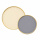 Set Beistelltische Metall gold Emaille Platte grau weiß