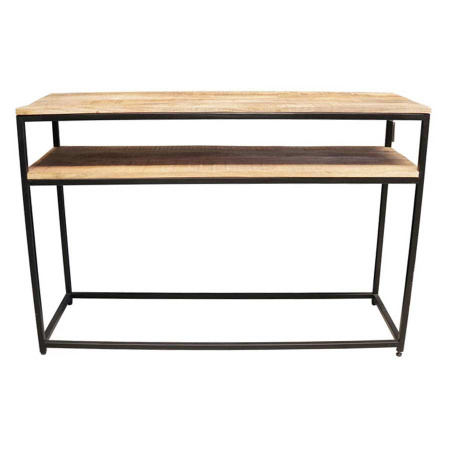 Industrial Holz Konsolen Beistell Tisch Metallgestell 120 cm