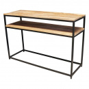 Industrial Holz Konsolen Beistell Tisch Metallgestell 120 cm
