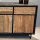 Vintage Sideboard Massiv Holz Mango Salbaum Metallgestell