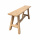 Holz Sitzbank altes Teak Beistelltisch robust 110-120 cm