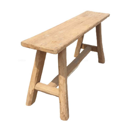 Holz Sitzbank altes Teak Beistelltisch robust 150-160 cm