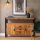 Holz Sideboard Stahlrahmen schwarz Mango Anrichte naturell 135 cm