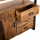 Highboard Kyle industrial Mango Holz Schrank 3 Schubladen & Türen