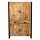 Industrial Holz Schrank 4 Türen 2 Schubladen Metallgestell 180 cm