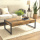 Industrial Couchtisch Kyle Holz Metall 2 Schubladen 140 cm