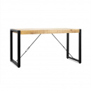 Holz Esstisch Kyle industrial Stahlgestell Mango natur...