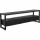 TV Board Kyle Black Holz schwarz Metall pulverbeschichtet 180 cm