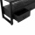 TV Board Kyle Black Holz schwarz Metall pulverbeschichtet 180 cm