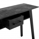 Tisch Konsole Zoe Mango schwarz 1 Schublade 120 cm