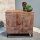 Mango Schrank Front Muster Holz handgraviert quadratisch 85 cm
