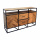 Holz Sideboard Sina industrial Stahlrahmen 2 Schubladen 2 Türen 150 cm