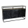 Sideboard Holz schwarz Metallrahmen 2 Schubladen 2 Türen 150 cm