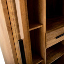 Holz Schrank Vitrine Hela 3 Türen Schublade 180 cm