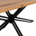 Esszimmer Tisch Hela Mango Holz Metallgestell schwarz 180 cm