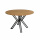 Esszimmer Tisch rund Mango Holz Metallgestell schwarz 120 cm