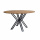 Esszimmer Tisch rund Mango Holz Metallgestell schwarz 130 cm