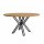 Esszimmer Tisch rund Mango Holz Metallgestell schwarz 140 cm