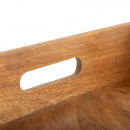 Konsole Beistelltisch 3er Set Vintage Holz mit Tablett Griff