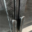 Sideboard Vitrine Holz schwarz Glastüren 100 cm