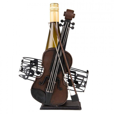 Geige Metall Weinhalter Notenschlüssel Flaschenhalter Noten