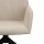 Eleganter Stuhl Eden beige gepolstert 360 Grad drehbar