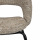 Polsterstuhl Bow coco ergonomisches Design schwarze Metallbeine