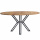 Esszimmer Tisch rund Mango Holz Metallgestell schwarz 150 cm