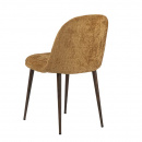 Eggy Stuhl Stahlbeine beschichtet Sitz gepolstert Gold