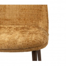 Eggy Stuhl Stahlbeine beschichtet Sitz gepolstert Gold