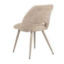 Moderner Polsterstuhl Arco gewölbte Rückenlehne Cream