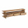 TV Board Jask 3 Schubladen offenes Fach 200 cm Holz naturell