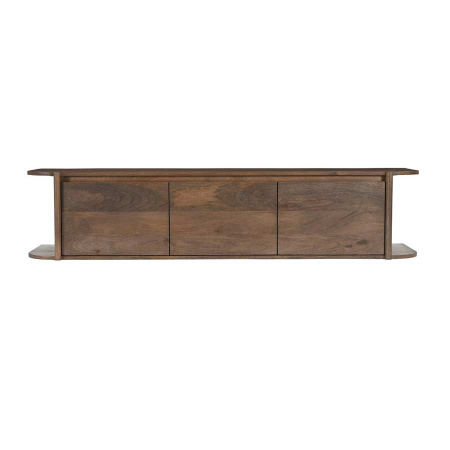 TV Board Jask 3 Schubladen 160 cm Walnuss Braun