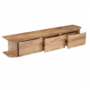 Lowboard Jask 3 Schubladen 200 cm naturell