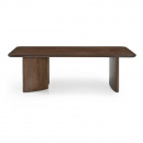 Lounge Couchtisch Jask rechteckig Walnuss Braun 130 cm