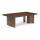 Lounge Couchtisch Jask rechteckig Walnuss Braun 130 cm