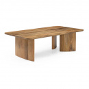 Lounge Couchtisch Jask rechteckig Holz naturell 130 cm