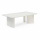 Lounge Couchtisch Jask rechteckig Cremeweiss 130 cm
